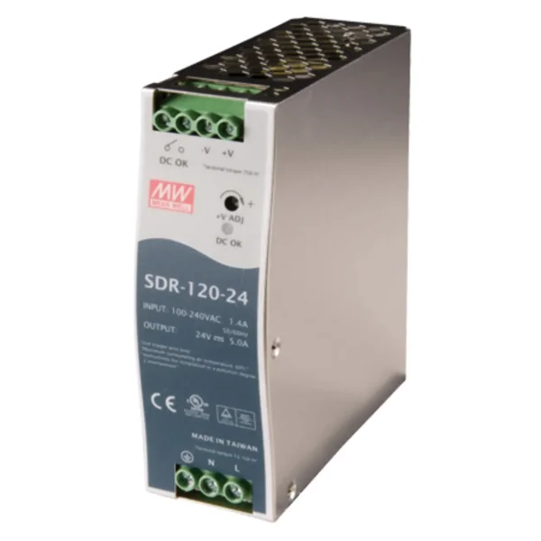 Преобразователь AC/DC Mean Well SDR-120-24, 120Вт, 24В, 5А,