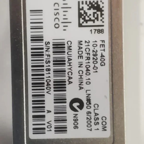 Трансивер Cisco FET-40G QSFP+ | Купить модуль 40 Гбит/с