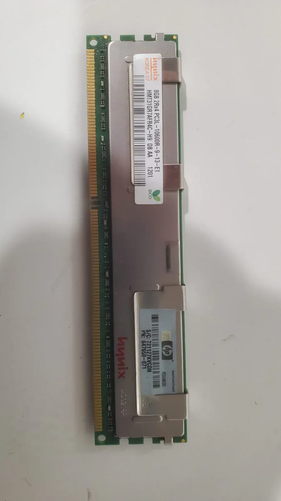 2025-07-01-13-33-03 DDR3 Hynix 8Gb 2Rx4 PC3L-10600R серверная память HP 647650-0 — изображение 1