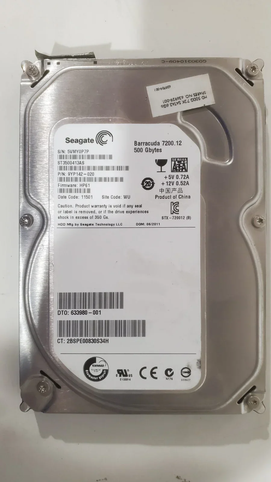 2025-07-18-15-23-56 Жесткий диск SEAGATE 500Gb ST3500413AS BarraCuda 7200RPM SAT — изображение 1
