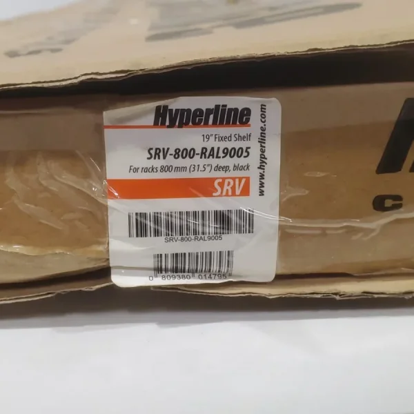 Полка перфорированная Hyperline SRV-800-RAL9005 19"
