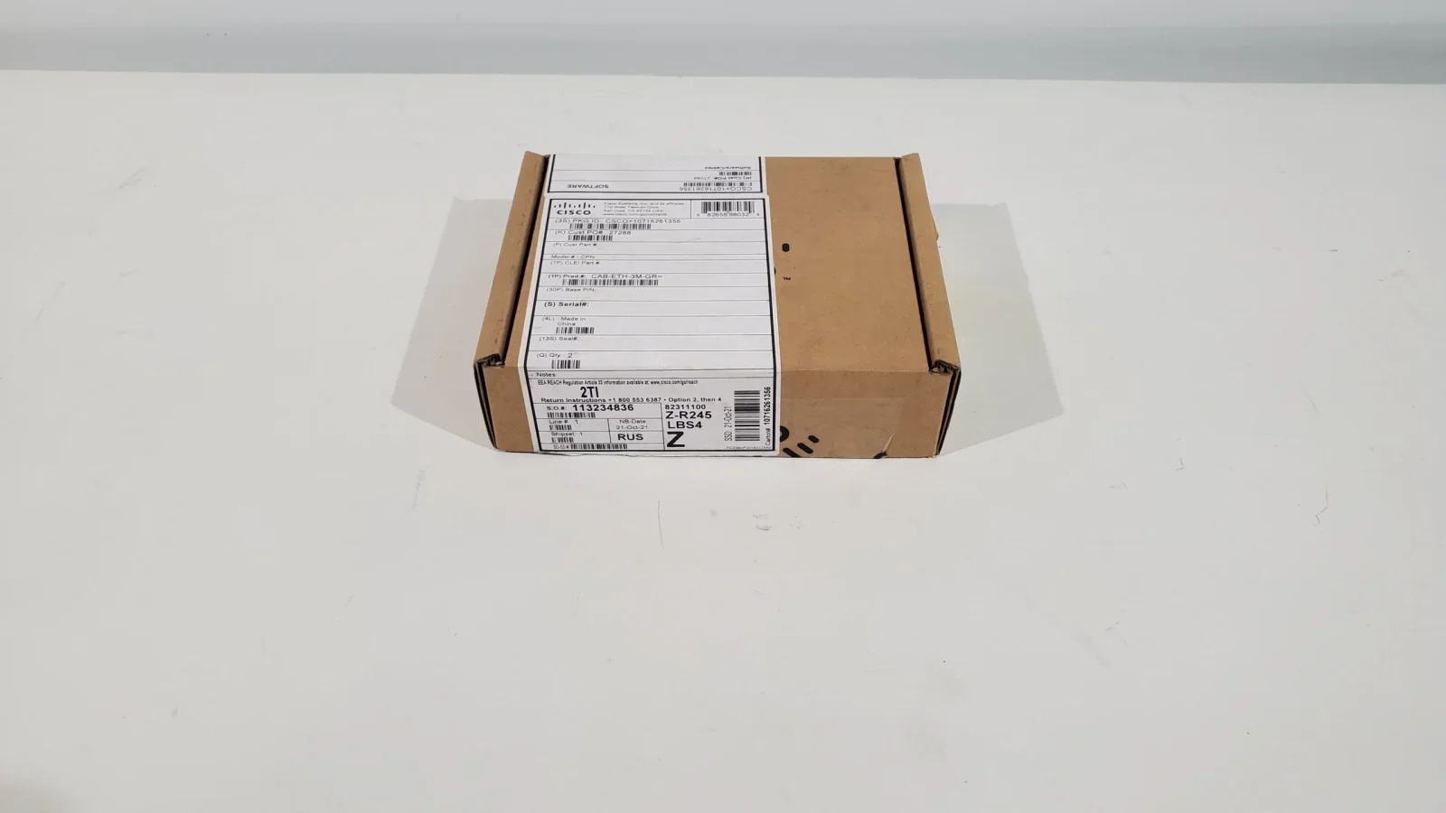 20250206_111547 Кабель Cisco CAB-ETH-3M-GR UTP/FTP/STP купить | 3 метра — изображение 1