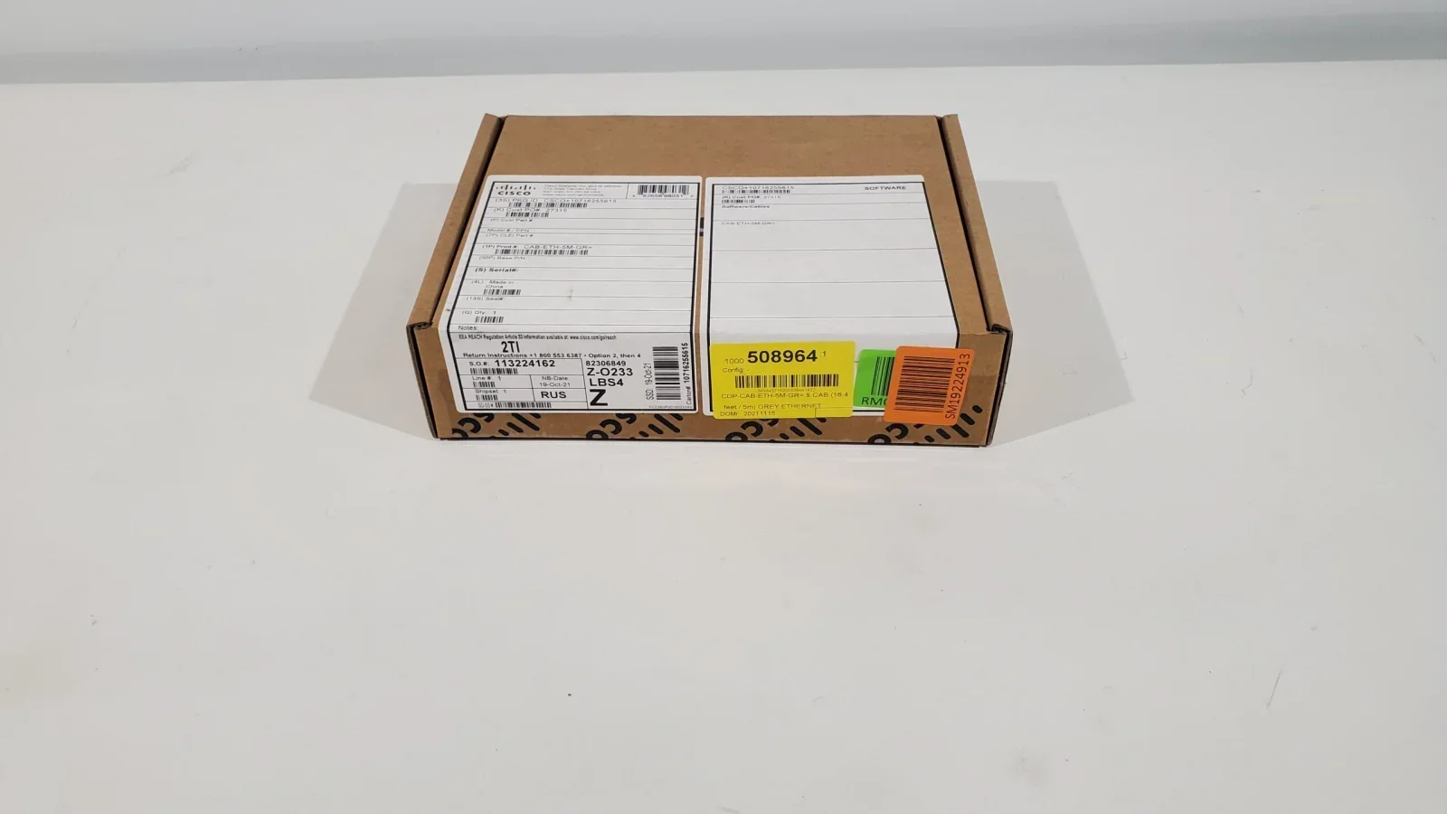20250206_111601 Кабель Cisco CAB-ETH-5M-GR UTP 5 м купить в B2B — изображение 1